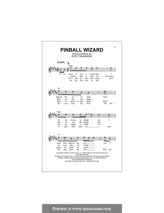 lyrics to pinball wizard lyrics to pinball wizard