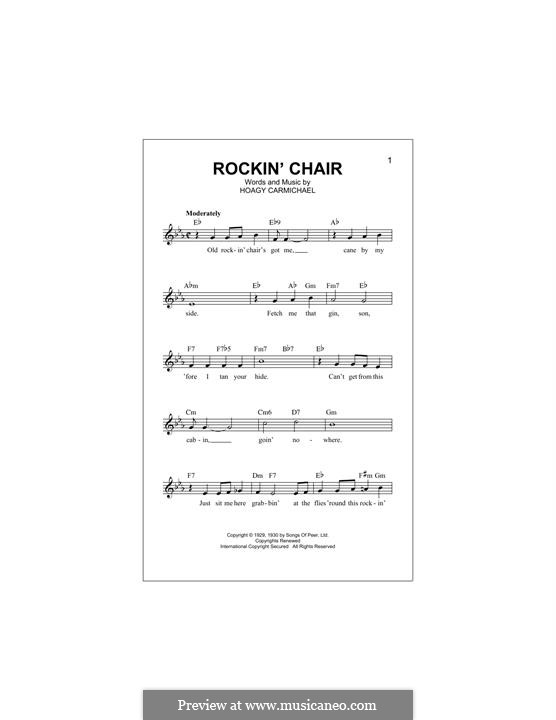 Rockin' Chair by H. Carmichael sheet music on MusicaNeo