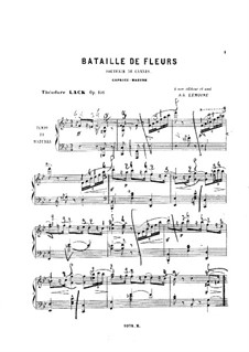 Bataille de fleurs, Op.101: Bataille de fleurs by Theodore Lack