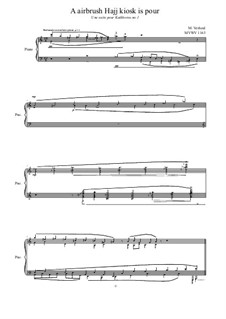 A airbrush Hajj kiosk is pour, Suite 1 for piano, MVWV 1186: A airbrush Hajj kiosk is pour, Suite 1 for piano by Maurice Verheul