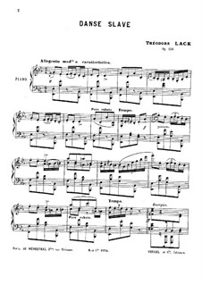 Danse slave, Op.156: Danse slave by Theodore Lack