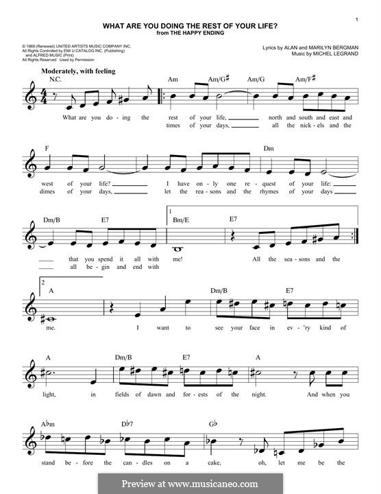 What Are You Doing The Rest Of Your Life Mel Torme By M Legrand On What are you doing the rest of your life mel torme by m legrand on
