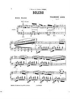 Bolero, Op.27: Bolero by Theodore Lack