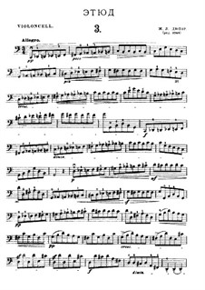 Twenty-One Etudes for Cello: Etude No.3 in C Major by Jean-Louis Duport