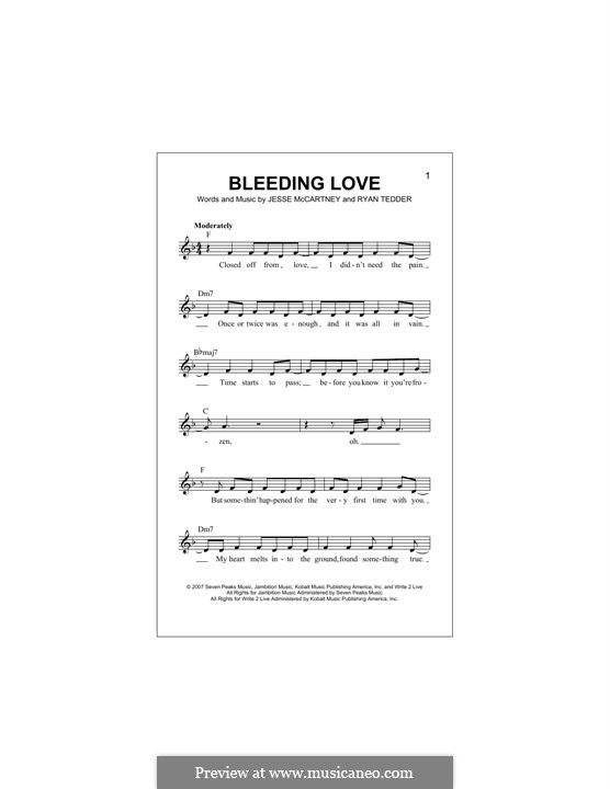 leona lewis bleeding love chords leona lewis bleeding love chords