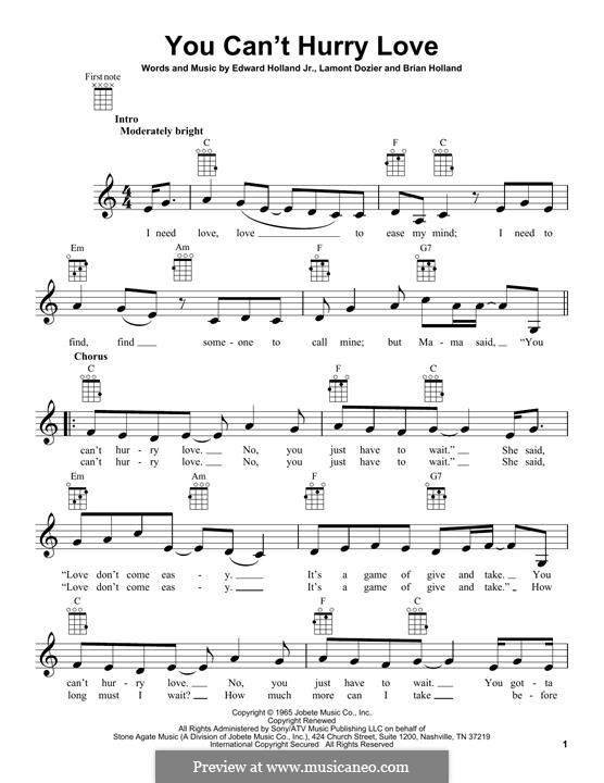 You Can T Hurry Love The Supremes By B Holland E Holland Jr L Dozier On Musicaneo You Can T Hurry Love The Supremes By B Holland E Holland Jr L Dozier On Musicaneo