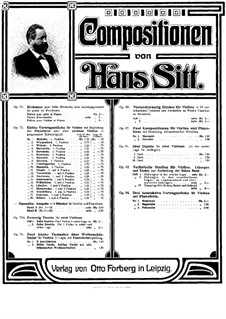 Polonaise for Violin and Piano, Op.94 No.3: Solo part by Hans Sitt