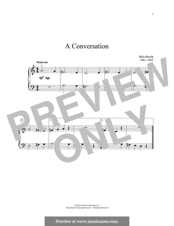 No.5 Conversation II: No.5 Conversation II by Béla Bartók