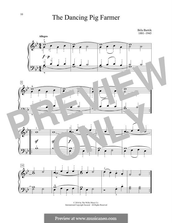 No.17 I danced with a pig (The Dancing Pig Farmer): No.17 I danced with a pig (The Dancing Pig Farmer) by Béla Bartók