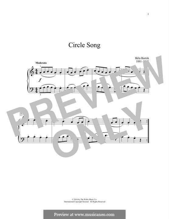 No.8 Long and short (Circle Song): No.8 Long and short (Circle Song) by Béla Bartók