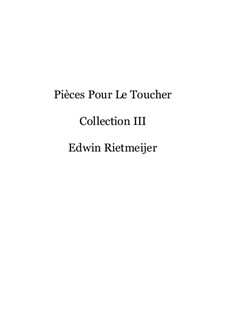 Pièces Pour Le Toucher. Collection 3: Pièces Pour Le Toucher. Collection 3 by Edwin Rietmeijer