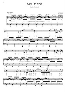 Piano-vocal score (Page 2): For high soprano (or tenor) and piano (C Major) by Franz Schubert