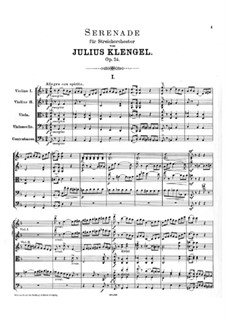 Serenade for String Orchestra in F Major, Op.24: Serenade for String Orchestra in F Major by Julius Klengel