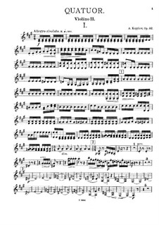 String Quartet No.3, Op.32: Violin II part by Alexander Kopylov