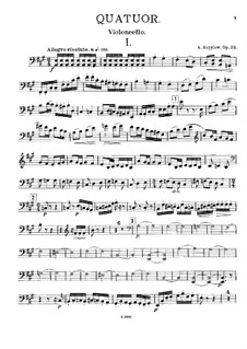 String Quartet No.3, Op.32: Cello part by Alexander Kopylov