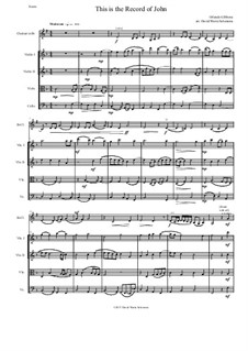 This is the record of John: For clarinet and string quartet by Orlando Gibbons