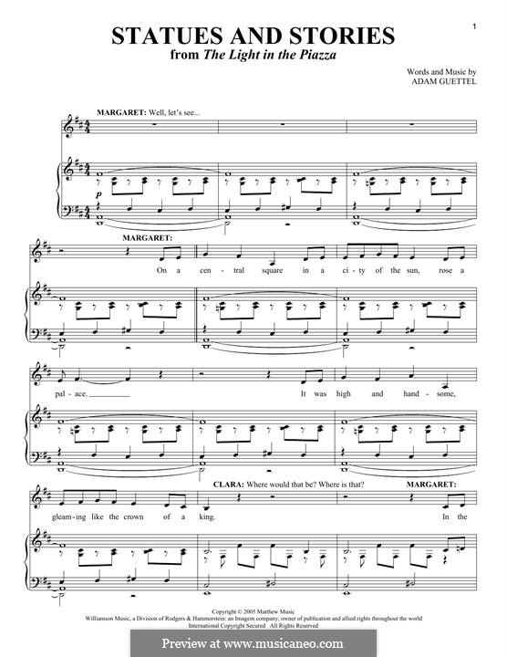 Statues and Stories by A. Guettel sheet music on MusicaNeo