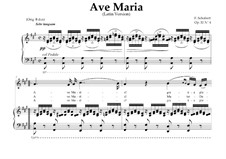 Piano-vocal score (Page 2): For mezzo-soprano (or tenor) and piano (A Major) by Franz Schubert