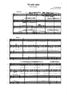 O Sole Mio: For mixed choir by Eduardo di Capua