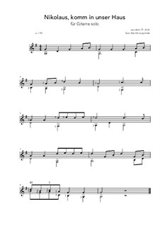 Nikolaus Komm In Unser Haus By Folklore Sheet Music On Musicaneo