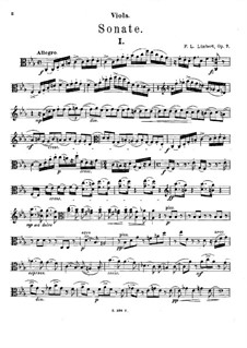 Sonata for Viola and Piano in C Minor, Op.7: Solo part by Frank L. Limbert