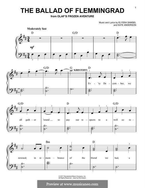 The Ballad of Flemmingrad: For piano by Kate Anderson, Elyssa Samsel