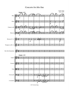 Concerto for Alto Sax: Concerto for Alto Sax by Jordan Grigg