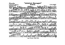 Admiral Farragut: Flute piccolo part by Frank Hoyt Losey