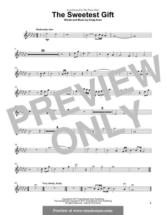 The Sweetest Gift (The Piano Guys): For violin by Craig Aven