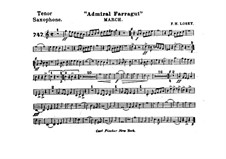 Admiral Farragut: Tenor saxophone part by Frank Hoyt Losey