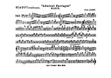 Admiral Farragut: Trombones I, II parts by Frank Hoyt Losey