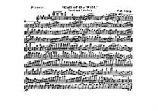 Call of the Wild: Flute piccolo part by Frank Hoyt Losey