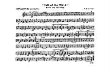 Call of the Wild: Cornets II, III in B parts by Frank Hoyt Losey