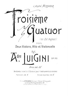 String Quartet No.3 in G Major, Op.53: Cello part by Alexandre Luigini