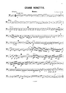 Grand Nonet, Op.31: Double bass part by Louis Spohr