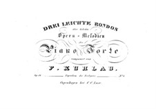 Three Easy Rondos on 'The Marriage of Figaro' by Mozart, Op.56: Rondo No.1 by Friedrich Kuhlau