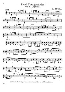 Thirty-Six Waltzes for Guitar, Op.63: Nos.6, 8 by Luigi Legnani
