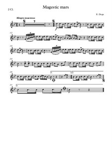 Majestic march: For symphonic orchestra by Eugen Doga