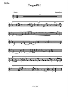 Танго No.2 by E. Doga - sheet music on MusicaNeo