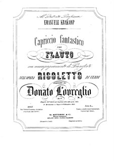 Capriccio on 'Rigoletto' by Verdi: Capriccio on 'Rigoletto' by Verdi by Donato Lovreglio