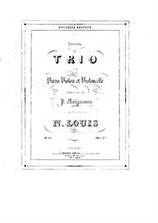 Piano Trio No.3 in D Major, Op.99: Parts by N Louis