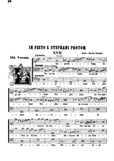 Lapidabant Stephanum invocantem: Vocal score by Giovanni Maria Nanino