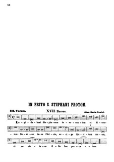 Lapidabant Stephanum invocantem: Bass part by Giovanni Maria Nanino