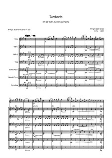 Tambourin in F Major: For violin and strings by François Joseph Gossec