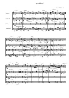 Avvidecci: Full score by Sandro G. Masoni