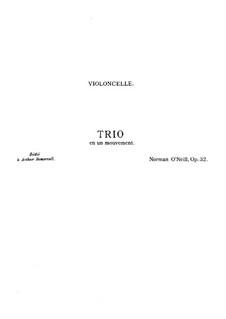 Piano Trio in F Major, Op.32: Cello part by Norman O'Neill