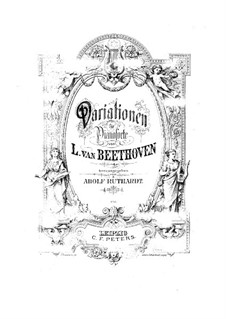 Six Variations, Op.34: For piano by Ludwig van Beethoven