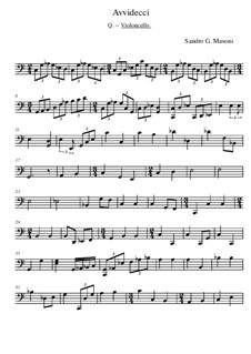 Avvidecci: Cello part by Sandro G. Masoni