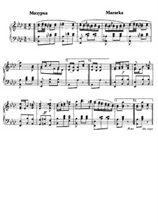 Mazurka for Piano in A Flat Major: Mazurka for Piano in A Flat Major by Mikhail Glinka