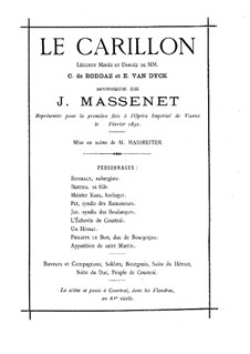 Le carillon: Arrangement for Piano by Jules Massenet